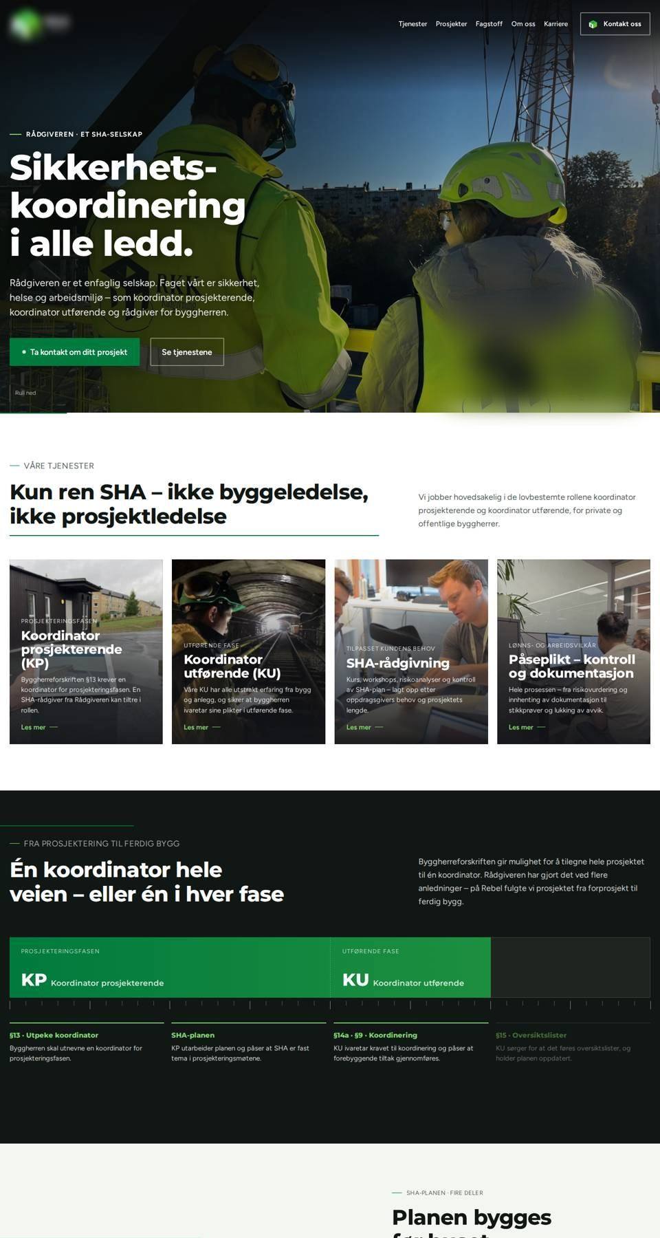 Gratisutkast for sha-rådgiver for byggherrer – hold musepekeren over for å rulle
